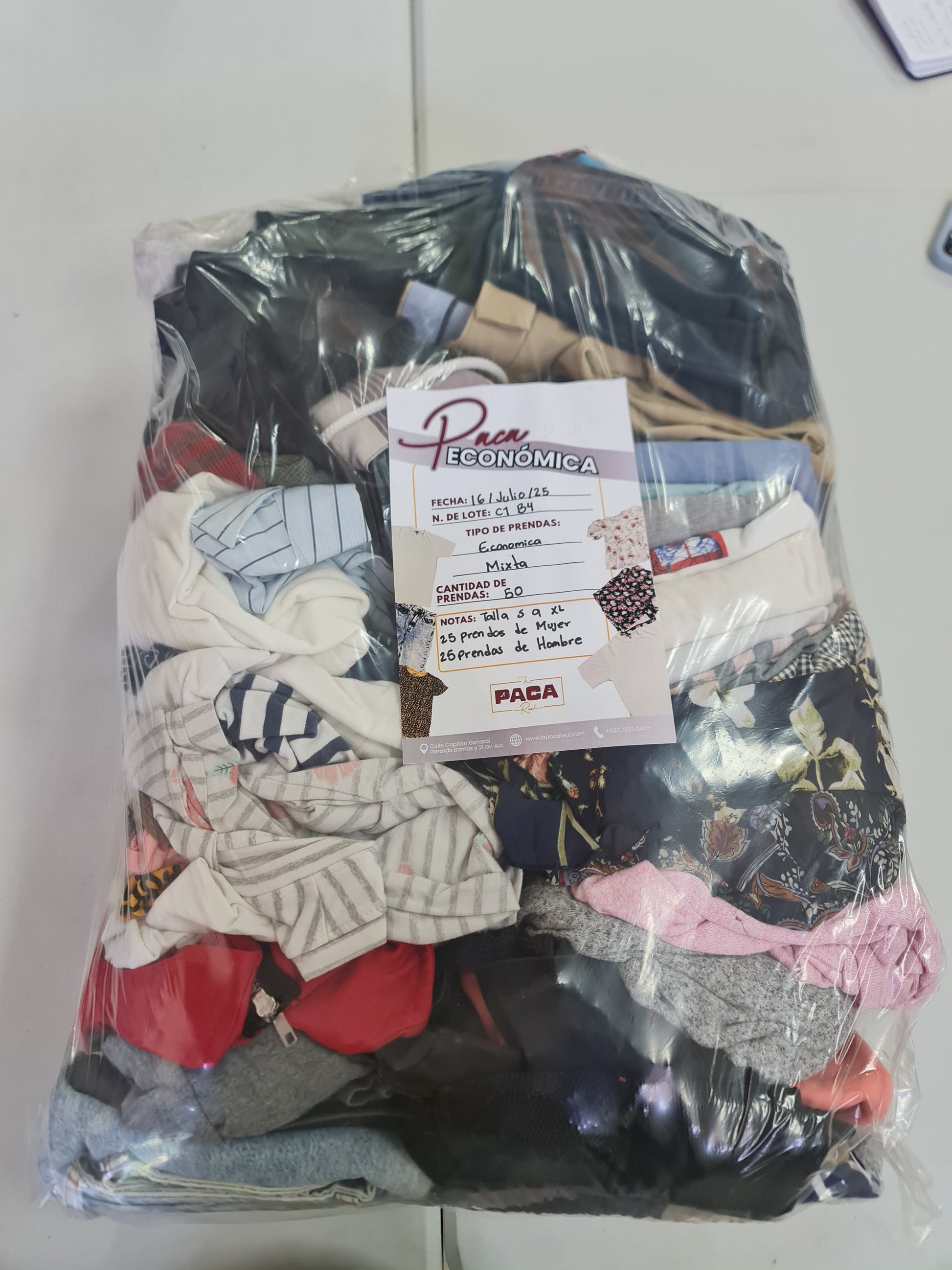 PAQUETE ECONOMICO MIXTO - 50 PIEZAS