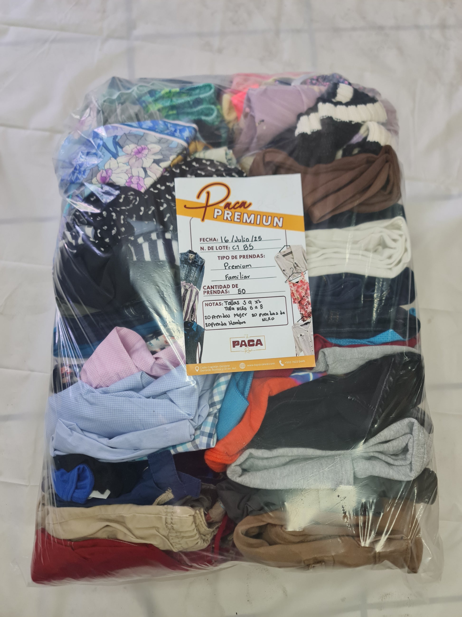 PAQUETE FAMILIAR PREMIUM - 50 PIEZAS