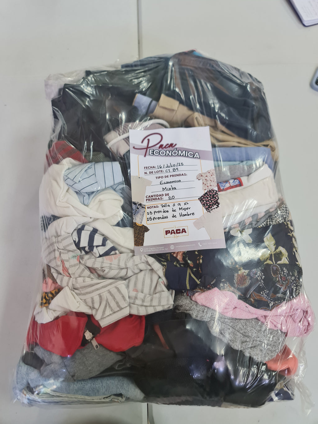 PAQUETE ECONOMICO MIXTO - 50 PIEZAS