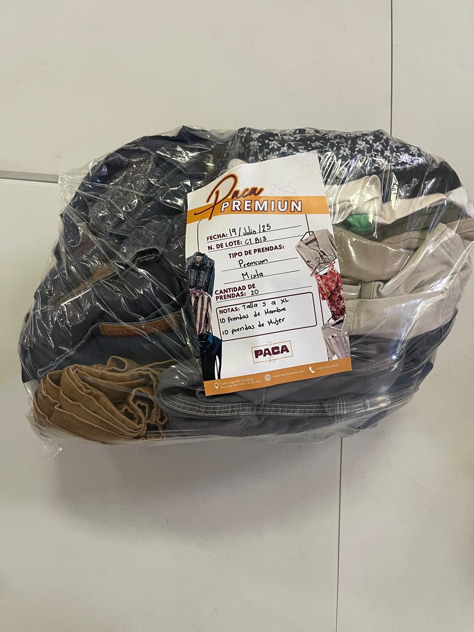 PAQUETE  MIXTO HOMBRE Y MUJER PREMIUM -  20 PIEZAS