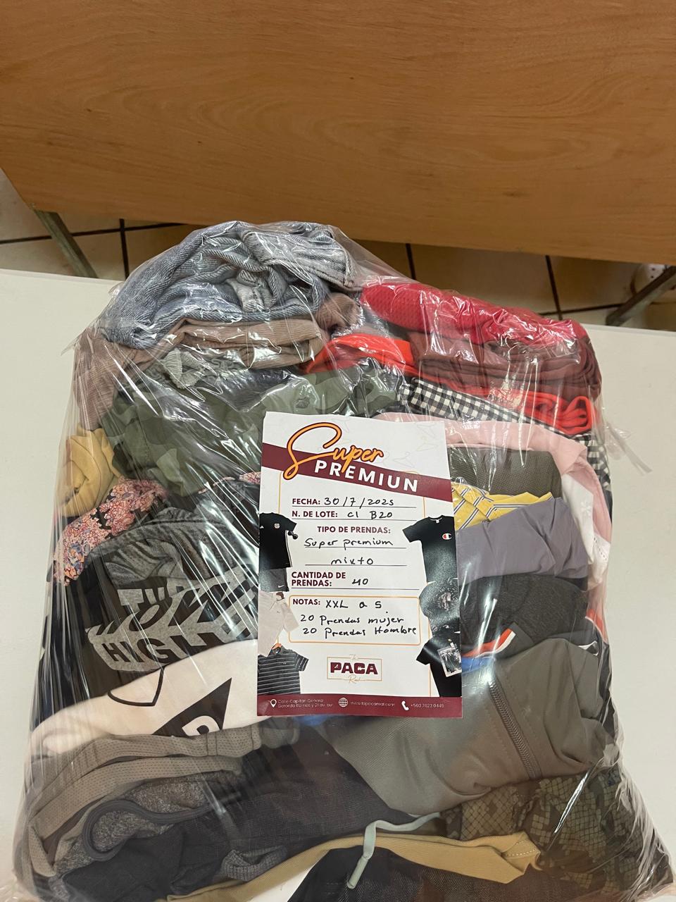 PAQUETE MIXTO HOMBRE Y MUJER  SUPER PREMIUM  - 40 PIEZAS